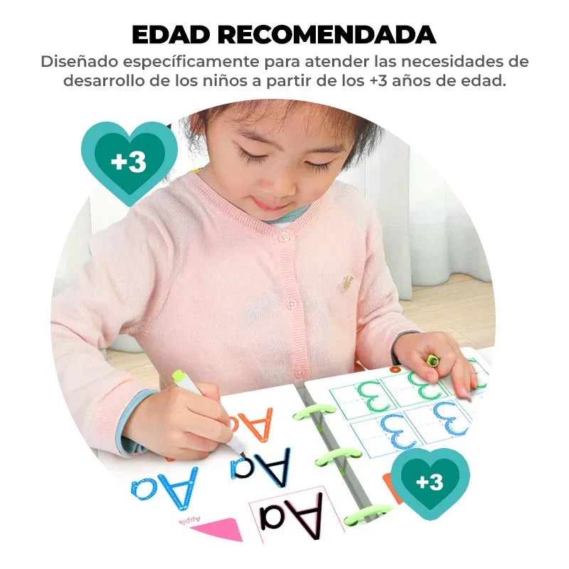 Libro Mágico Reutilizable Educativo para Niños