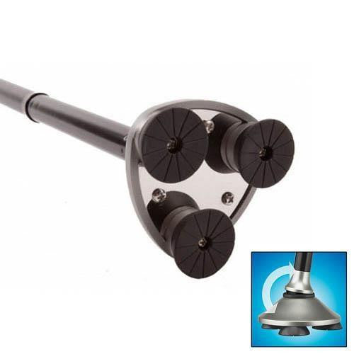 Bastón Plegable con Luz LED y Base Cuádruple